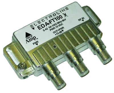 45dB HIGH GAIN DIGITAL HDTV ANTENNA PREAMPLIFIER UHF VHF plus SIGNAL BOOSTER - Image 1 of 4