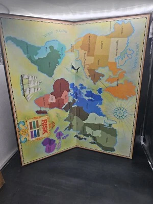 RISK World Conquest Board Game 1975 Replacement Game Board Only Parker Vtg - Image 1 of 4