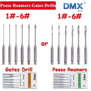 Dental Endodontic Root Canal Peeso Reamers GATES DRILLS #1 #2 #3 #4 #5 #6 28/32 - Picture 1 of 41