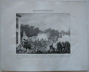 Napoleón Levantamiento Madrid Litografía Orig 1832 Guerras Napoleónicas - Imagen 1 de 1