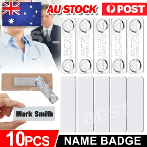 10x Magnetic Name Badge Tag Fastener Attachment Self Adhesive Strong Magnet NEW - Picture 1 of 9