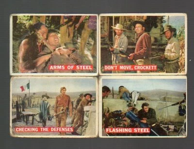 Davy Crockett (Orange) Cards (4) - TOPPS (1956) #'s 30,36,64,74 - Image 1 of 2