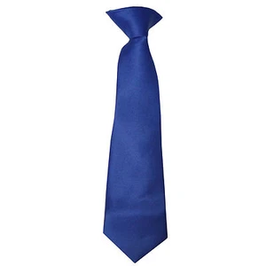 New Vesuvio Napoli Kid's Boy's Clip On Pre-tied Necktie size 14 Royal Blue - Picture 1 of 2