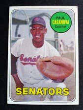 1969 Topps Baseball Card # 486 Paul Casanova - Washington Senators