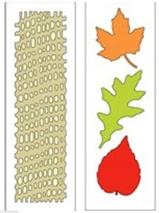 CUTTLEBUG Provo Craft LEAVES & NETTING 2" x 6" Must See - Picture 1 of 1