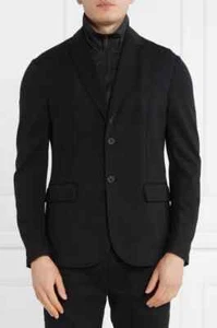 ARMANI EXCHANGE Herren 6RZGHF ZJ6JZ 1200 Latz Blazer Jacke schwarz - Bild 1 von 8