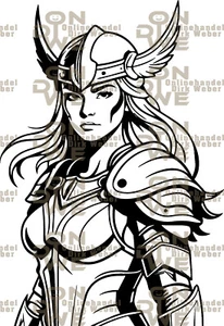 Aufkleber "Valkyrie 3" groß, Autoaufkleber, Wikinger, Viking, Walküre (1915) - Bild 1 von 1