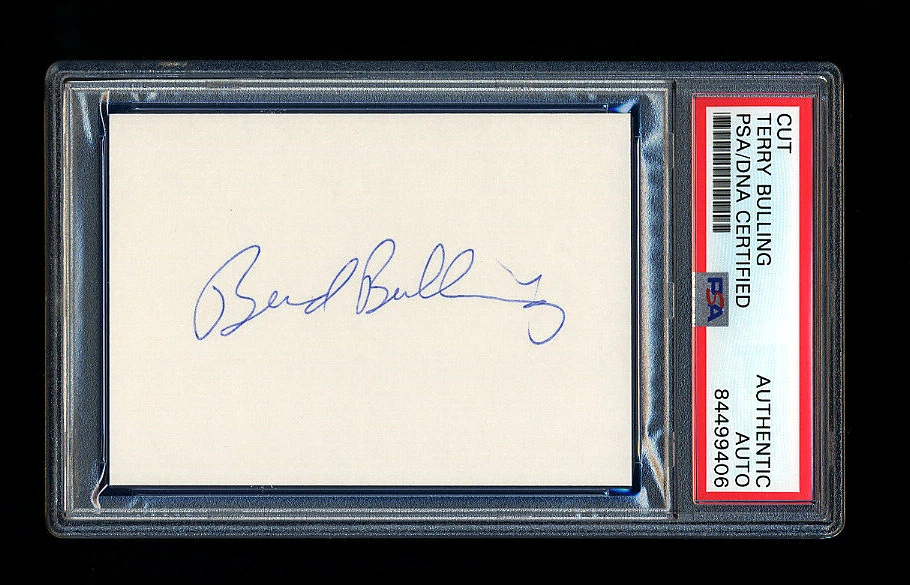 TERRY BUD BULLING SIGNED CUT PSA/DNA AUTOGRAPHED SEATTLE MARINERS TWINS - Image 1 of 1
