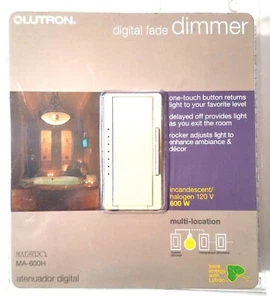 LUTRON Maestro MA-600h-IV Elfenbein Smart Digital Fade Dimmer Lichtschalter Beleuchtung - Bild 1 von 5