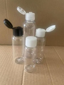 30ml 50ml 100ML Empty Plastic Bottles Travel Caps for Hand Gels & Lotion UK - Picture 1 of 1