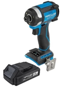 HERCULES 20V Brushless 1/4 in. Compact 3-Speed Impact Driver with Battery - Picture 1 of 2