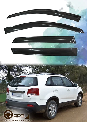 For KIA Sorento 2010-2015 Deflector Window Visors Guard Vent Weather Shield - Image 1 of 4