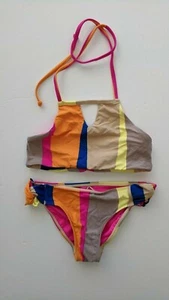 O'Neill Kids High Neck Bikini, Multi, Girls 7 - Picture 1 of 2