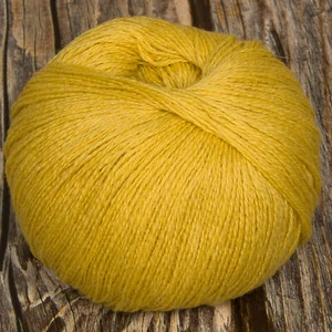 Hilo de encaje Merino (teñido de amarillo) 50 g 400 m 2 capas de lana tejer ganchillo tejido - Imagen 1 de 2