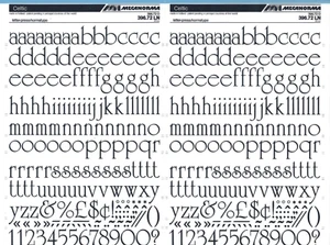 MECANORMA Dry Transfer Lettering 396.72 LN #781 CELTIC 20mm - Picture 1 of 2