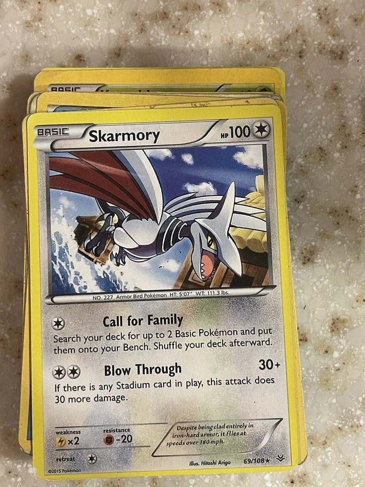 Pokemon Card HeartGold SoulSilver HS Undaunted Rare Skarmory 21/90 - Image 1 of 1