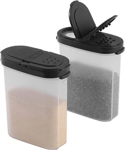 Spice Jars with Lids - 8 oz Refillable Empty Airtight Spice/Seasoning Containers - Picture 1 of 4