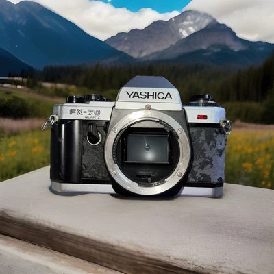 Yashica FX-70 Quartz 35mm Film SLR Camera Body  Only- Tested - New Batteries - Image 1 of 4