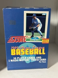 1989 Score Baseball Box 36 Factory Sealed Packs SHIPS SAME DAY - Picture 1 of 7