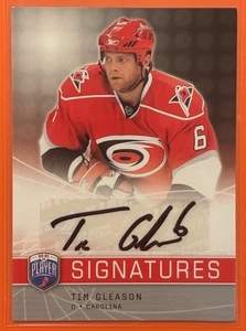2008-09 Upper Deck Be a Player Tim Gleason Signatures #S-TG Hockey Hurricanes - Picture 1 of 2