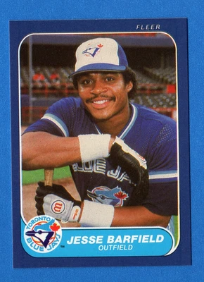 1986 Fleer #52 Jesse Barfield Toronto Blue Jays - Image 1 of 3
