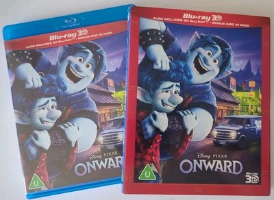 ONWARD Rare UK 3D Blu Ray + Limited Slip Cover 3x Discs Disney Pixar Region Free - Image 1 of 4