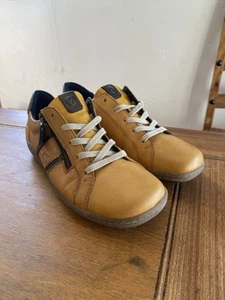 Women’s Remonte Liv Brown Leather Zipper Sneakers Size 8.5 Euro 39 - Imagen 1 de 8