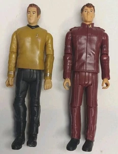 Playmates Toys 2009 Star Trek 3.75"Cadet Kirk & Captain Kirk Lot Of 2 - Picture 1 of 4