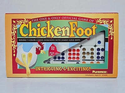 Professional Size ChickenFoot Double 9 Dominoes Set Multicolor Jumbo Dots NEW - Image 1 of 4