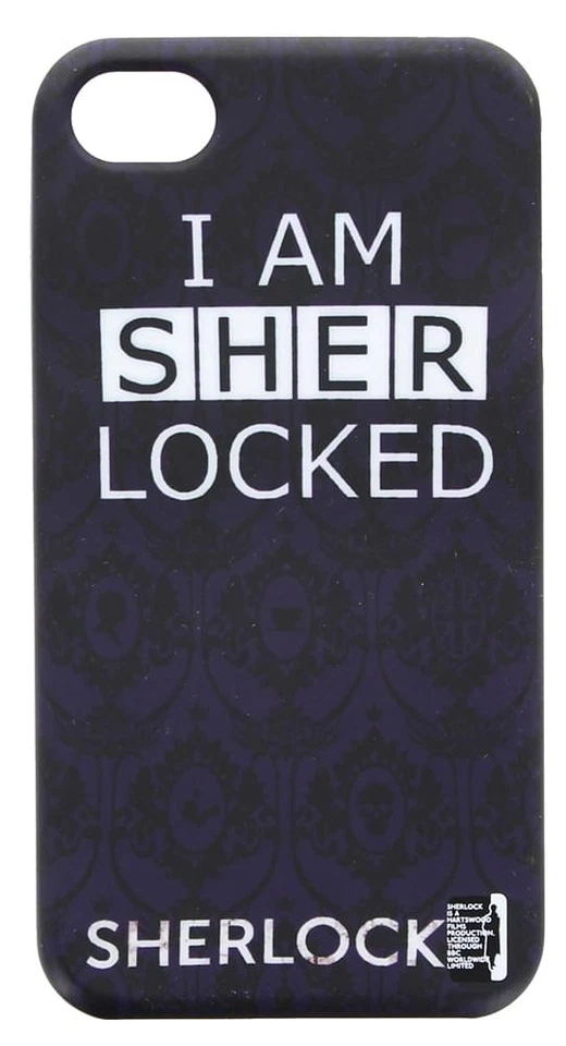 Funda rígida a presión Sherlock iPhone 4: soy Sher bloqueada (púrpura) Foto 1 de 1
