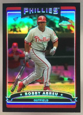 Bobby Abreu 2006 Topps Chrome Black Refractor /549 #10 Phillies - Image 1 of 4