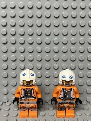 LEGO Star Wars X-Wing Pilot Lot of 2 Minifigures - Image 1 of 4