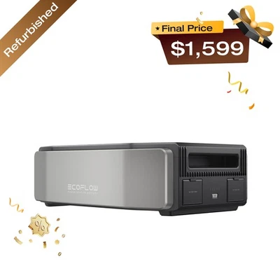 EcoFlow DELTA Pro Ultra Power Station Smart Extra Battery, Certified Refurbished - Image 1 of 4