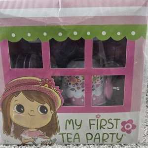 Tickle & Main My First Tea Party 12 Pc Gift Set Book Hat  Purse Tea Pot Tea Cups - Picture 1 of 5
