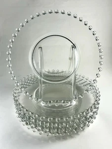 8 platos de ensalada transparentes vintage Candlewick de 8" Imperial Glass Co. - Imagen 1 de 5