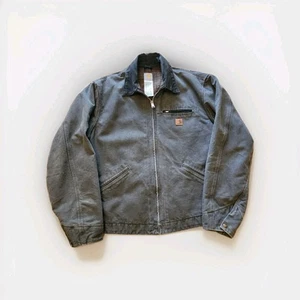 VTG XLT CARHARTT BLANKET LINED DETROIT JACKET J97 GVL GRAVEL - Picture 1 of 16