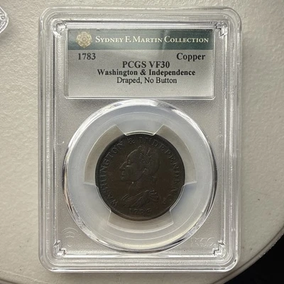 USA - Washington & Independence "Unity States" - 1783 PCGS VF30 Draped No Button - Image 1 of 3