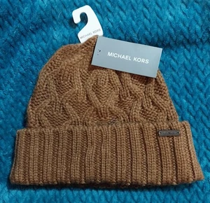 Michael Kors Winter Beanie Mütze Unisex Braun - Bild 1 von 3