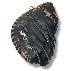 SSK Catcher’s Mitt CL-23 Baseball Glove Black Leather For Right-Hand Thrower - Picture 1 of 12