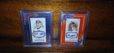 MAX SCHERZER SIGNED FRAMED MINI CARDS - ALLEN & GINTER 2009 & 2010 -NM - Image 1 of 4