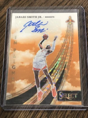 2023-24 Panini Select In Flight Neon Orange Pulsar Auto Jabari Smith Jr./30 FOTL - Image 1 of 4