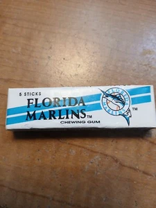 VINTAGE 1995 FLORIDA MARLINS CHEWING GUM PACK 5 STICKS NEW - Picture 1 of 6