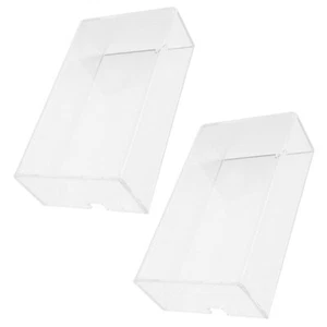 2Pcs Transparent Acrylic Desktop Clear Clear Mouse Cover Office Mouse Home - Afbeelding 1 van 12