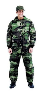 Military Insulated Coverall Mechanic Camo & Solid Heavy Winter Overalls ROTHCO - Picture 1 of 4