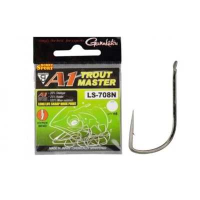 AMI Gamakatsu A1 HARD LS 708 N Trout SPECIALE TROTA BUSTA DA 15PZ