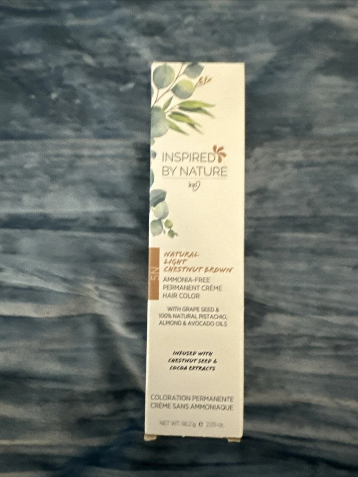 Inspired By Nature ION HAIR tintura castanha clara marrom 5N, nova sem amônia - Imagem 1 de 1