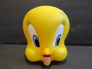 Taza de Taza de Plástico Amarillo APPLAUSE INC Tweety Bird LOONEY TUNES 6 OZ. "Cara 3D 3,25" - Imagen 1 de 5
