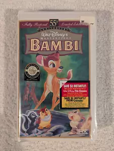 Bambi: 55th Anniversary Walt Disney's Masterpiece (VHS) Clamshell SEALED - Bild 1 von 4
