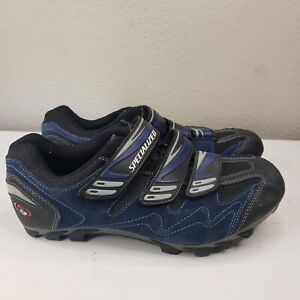  6.5 - 7 Men's US Size Specialized Mountain Bike Cycling Shoes Blue Suede  EU 39