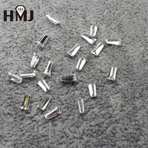 Trapezoid Shape White 5A CZ Stone Baguette Loose Stones Cubic Zirconia Gemstones - Picture 1 of 10
